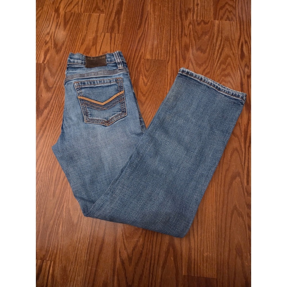 Cody James Boys Medium Wash Denim Jeans Western Embroidered Pockets 29W‎ x 32L